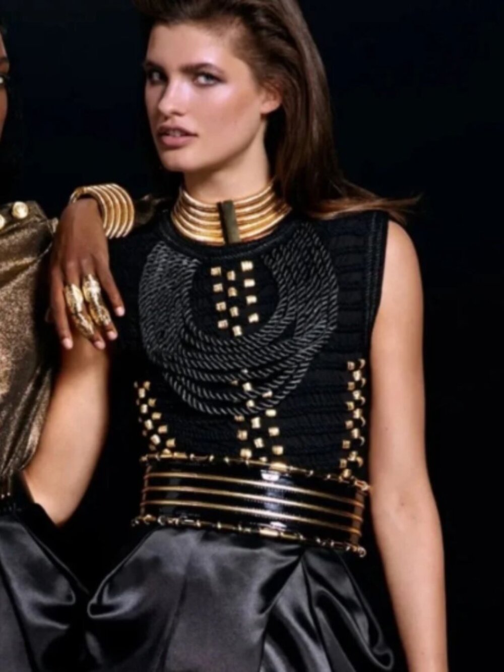 NWT BALMAIN x H&M Women's Sleeveless Rope Top - Picture 2 of 8
